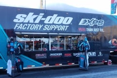 Racing is a great business to be in. Here Ski-Doo with Makita Tools had plenty to show and sale.