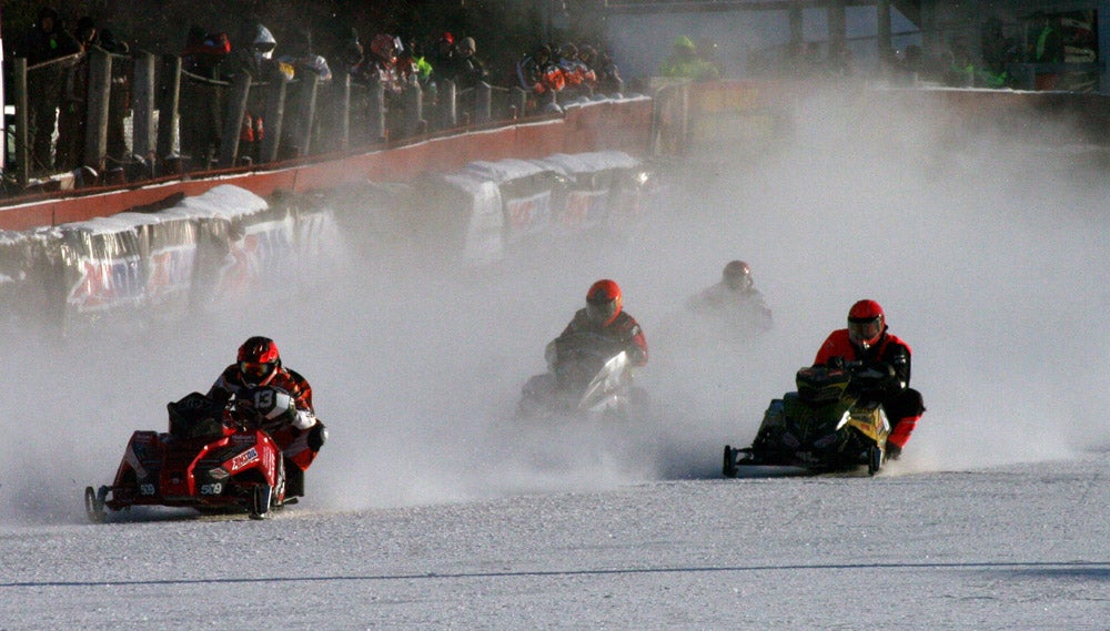 snowmobile racing video