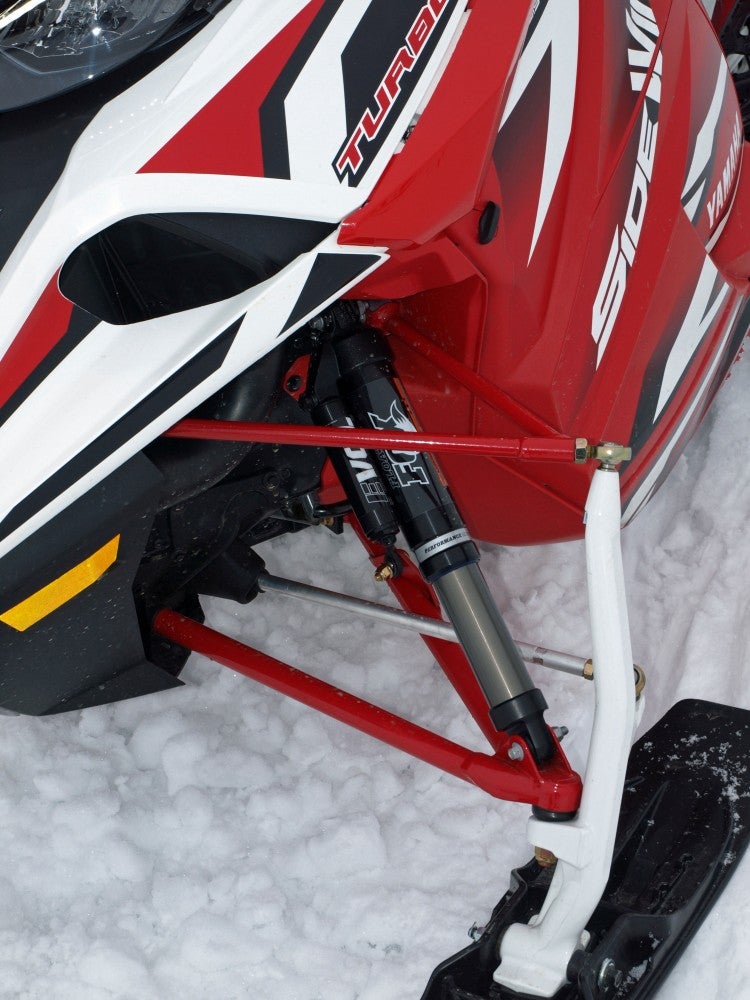 Fox Evol 3 air shocks are used to control the 7-inches of front suspension on the X-TX LE.