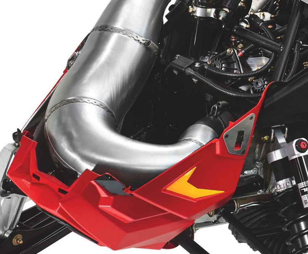 Polaris Race Sled Under Hood Exhaust