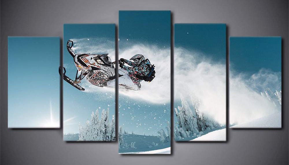 5-Panel Snowmobile Poster