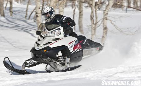 2011 Polaris Turbo IQ LX action cornering