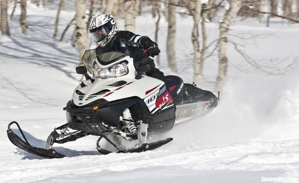 2011 Polaris Turbo IQ LX action cornering