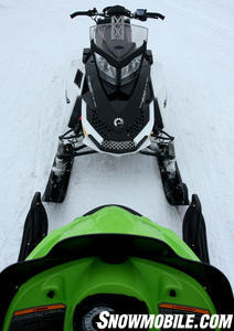 2011 Mountain Sled Evaluation Summit Stance vs M8