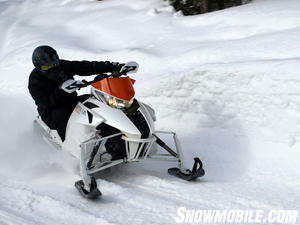 2012 Arctic Cat F1100 Turbo Ltd cornering