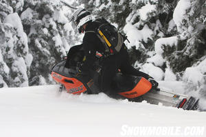 2011 Polaris Switchback Assault Side Action