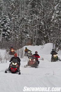 Fun Snowmobile Ride Ontario