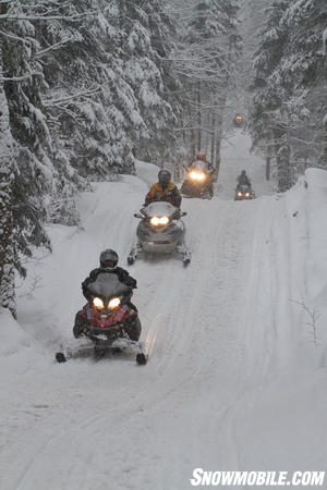 Group Snowmobile Ride Ontario