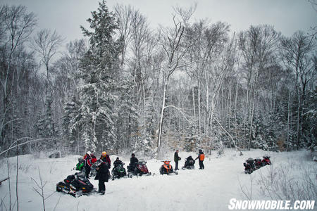 Group Snowmobile Ride