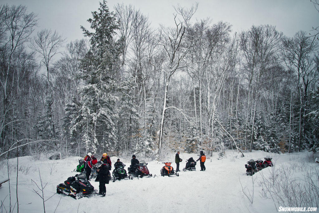 Group Snowmobile Ride