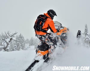 2013 Ski-Doo Summit X Powder Riding