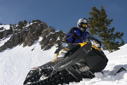 2013 Ski-Doo Summit Rolling on side