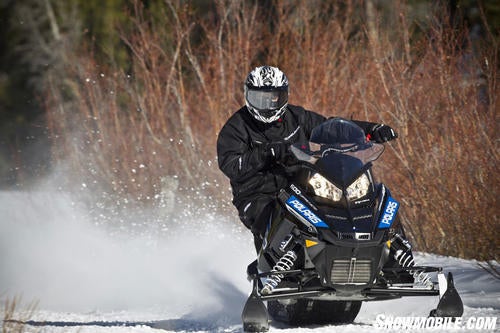 2013 Polaris 600 Rush Pro-R Cornering