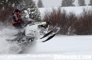 2013 Polaris 600 Switchback Grabbing Air