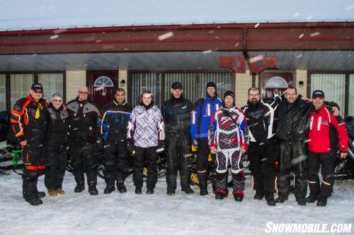 Group Shot with Snowmobile TV, Intrepid Snowmobiler, Sleddealers