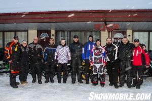 Group Shot with Snowmobile TV, Intrepid Snowmobiler, Sleddealers