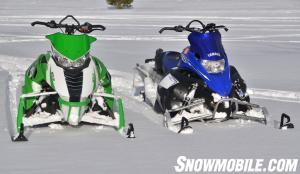 Arctic Cat M1100 Turbo HCR and Yamaha Nytro MTX Turbo Front