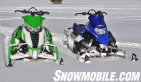 Arctic Cat M1100 Turbo HCR and Yamaha Nytro MTX Turbo Front