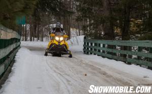 Snowmobile Bridge In Ontario