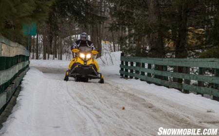 Snowmobile Bridge In Ontario