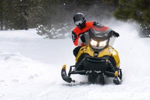 2014 Ski-Doo MXZ TNT ACE 900 Action Cornering