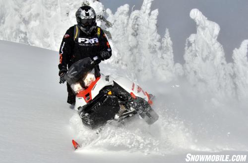 2014 Ski-Doo Summit X Action Downhill