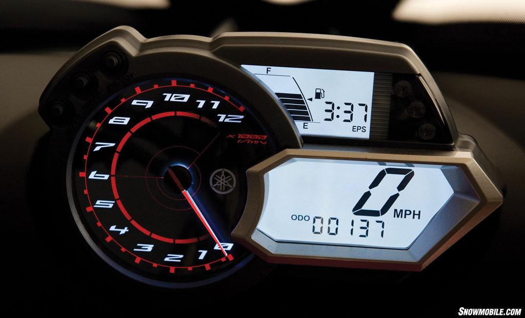 2014 Yamaha Apex XTX Gauges