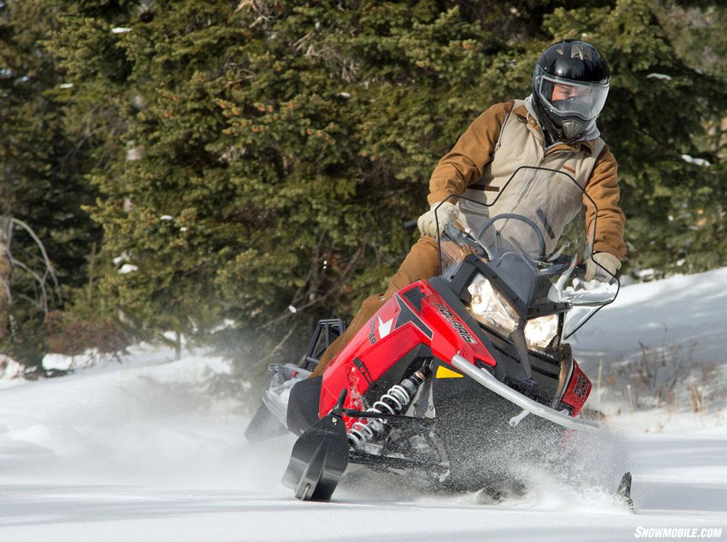 2014 Polaris 600 Indy Voyager Action