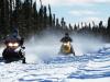 Abitibi Canyon Snowmobile Trail Action