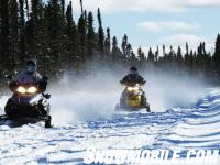 Abitibi Canyon Snowmobile Trail Action