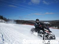 Snowmobile Riding in Abitibi Canyon