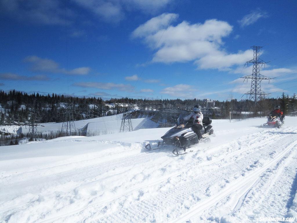 Blue Skies Open Snowmobile Trails