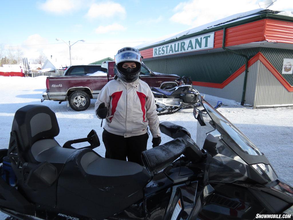 Trailside Lunch Abitibi Canyon Snowmobile Tour