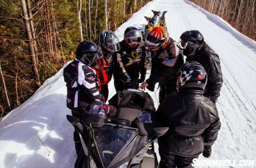 Group Snowmobile Ride Ontario