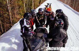 Group Snowmobile Ride Ontario