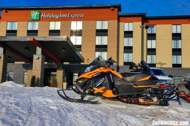 Pembroke Holiday Inn Snowmobile Parking