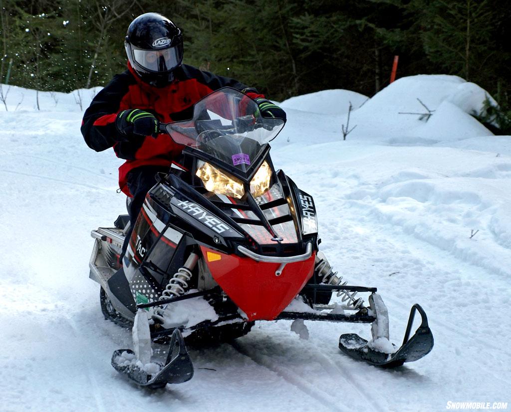 Hayes Trail Trac on Snowmobile