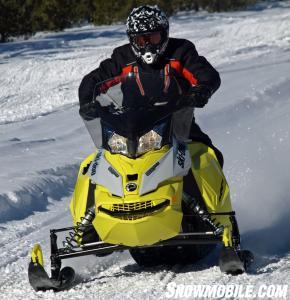 2015 Ski-Doo MXZ TNT ACE 900 Action Front