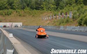 Snowmobile Asphalt Drag Racing