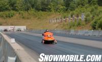 Snowmobile Asphalt Drag Racing