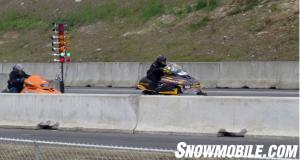 Snowmobile Drag Racing