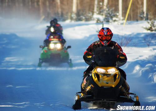 Elk Lake Ontario Snowmobiling