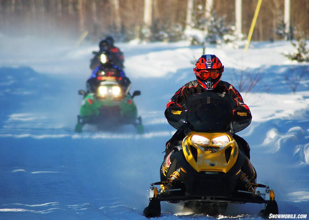 Elk Lake Ontario Snowmobiling