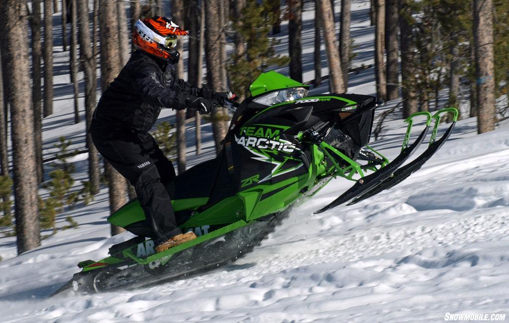 2015 Arctic Cat ZR 7000 RR Action Side