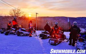 Algoma Snowmobiling Sunset