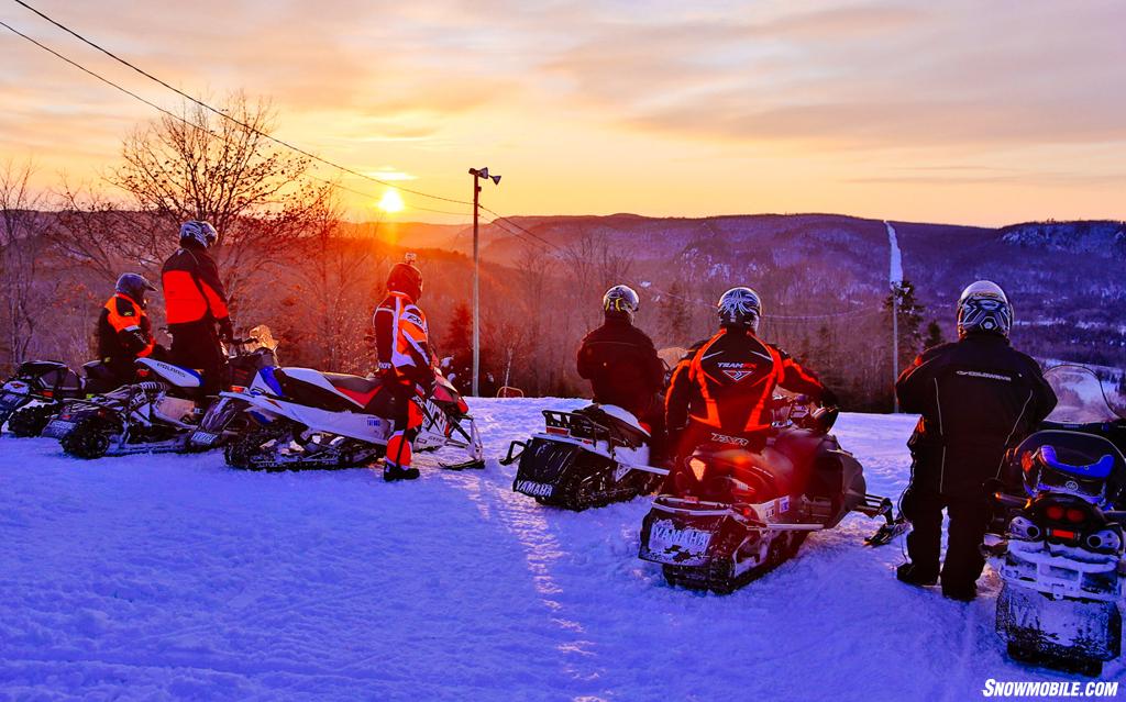 Algoma Snowmobiling Sunset