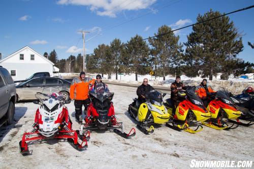 Smiling Snowmobilers