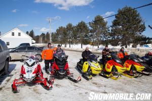 Smiling Snowmobilers