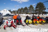 Smiling Snowmobilers