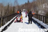 Snowmobile Bridge Near Sudbury